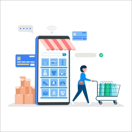 Digital business card e-commerce